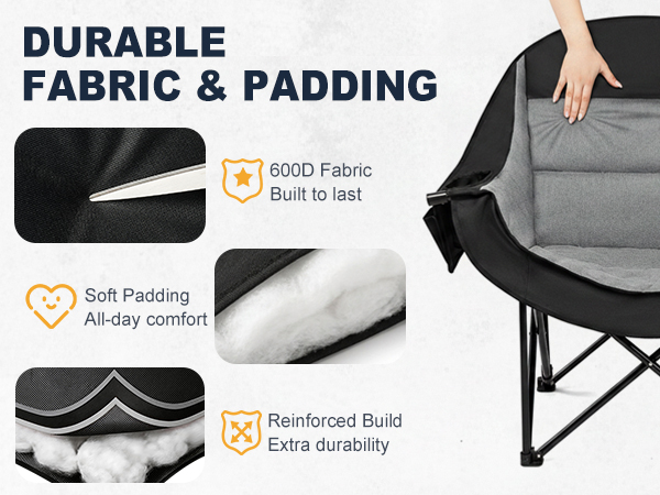 durable fabric &amp; padding