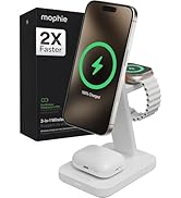 Mophie Snap+ 3-in-1 Wireless Charging Stand - MagSafe &amp; Qi2 Certified, Compatible with iPhone 16/...