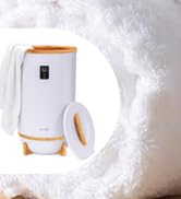 SereneLife Single Touch Towel and Blanket Warmer with Fragrant Disc Holder and LED Ring Gray, Per...