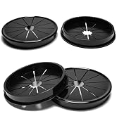 BOPOREAE 4 Pcs Cable Grommet, Snap Bushing 3-1/8" (80 mm) Mounting Diameter, Flexible Petal-Shape...