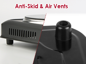 Electric Hot Plate for Cooking, Infrared Double Burner,Electric Cooktop 2 Burner