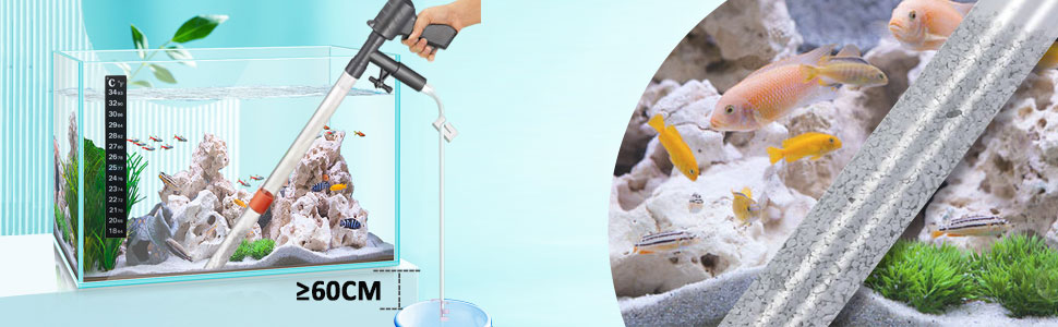aquarium vacuum aquarium gravel vacuum fish tank cleaning kit fish tank cleaner tools