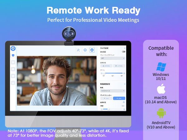 EMEET S600 4K Webcam with Tripod for Streaming Using Scenes
