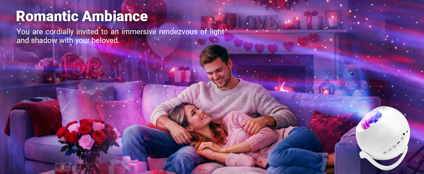 galaxy projector bedroom