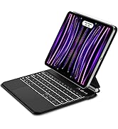 GOOJODOQ Magnetic Keyboard Case for iPad Pro 12.9 inch (6th/5th/4th/3rd) Gen(2018-2022),Click-Any...