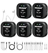 MELONARE Wireless in-Ear Monitor System - UHF 500MHz, Low Latency, Auto-Pairing, 1 Beltpack Trans...