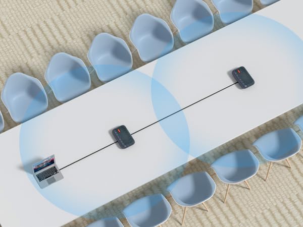 A15 Bluetooth Conference Speaker and Microphone, 360° 10ft Voice Pickup w/Noise Reduction