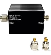 AURSINC 50W RF Attenuator, 50 dB Fixed, 50 Watt 50 Ohm Attenuator DC to 3GHz, N Male to Female Fi...