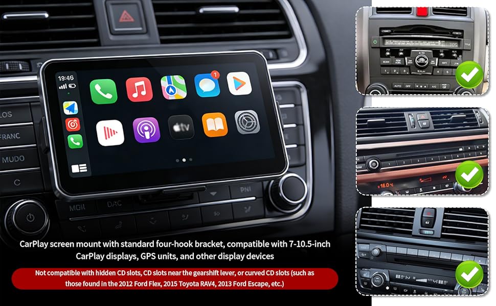 Portable Carplays CDs Mounts