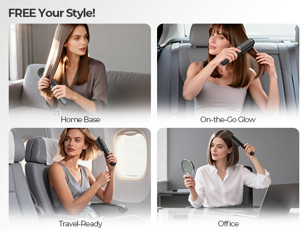Hair straightening Brush