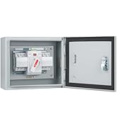125 Amp 3P Dual Power Automatic Transfer Switch, 120/240V Generator Changeover Switch, with Metal...