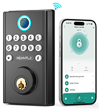 WiFi Smart Door Lock Set: HEANTLE Keyless Entry Deadbolt