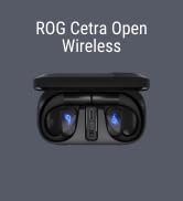 ASUS ROG Cetra Open Wireless Open Ear Earbuds – Dual-Mode (BT/2.4GHz), Quad AI Noise-Canceling Mi...