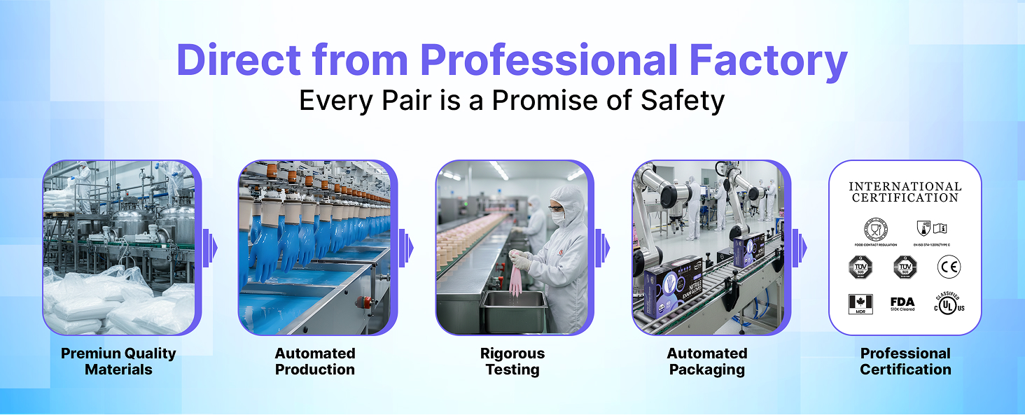 Disposable Nitrile Exam Gloves