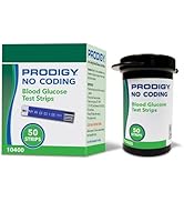 PRODIGY No Coding Blood Glucose Test Strips, Box of 50 Strips