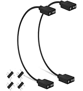 upHere ARGB Splitter Cable, ARGB Cable, 5V 3 Pin Addressable RGB Extension Cable ARGB LED Sync Ca...