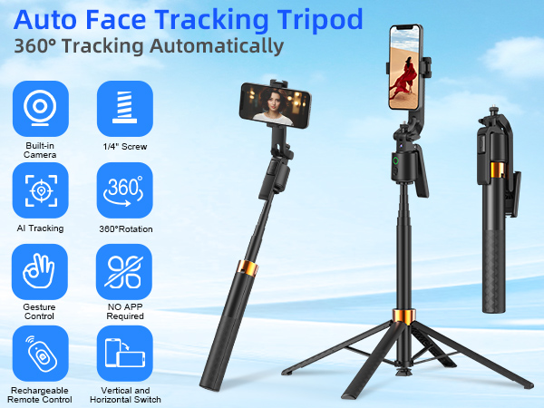 auto face tracking tripod