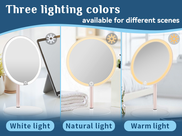 Vanity mirror with lights