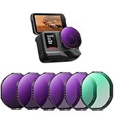 K&amp;F Concept Snap on Fit ND Filter Compatible with Insta360 Ace Pro 2 New Lens Model, 6 Pack PL ND...