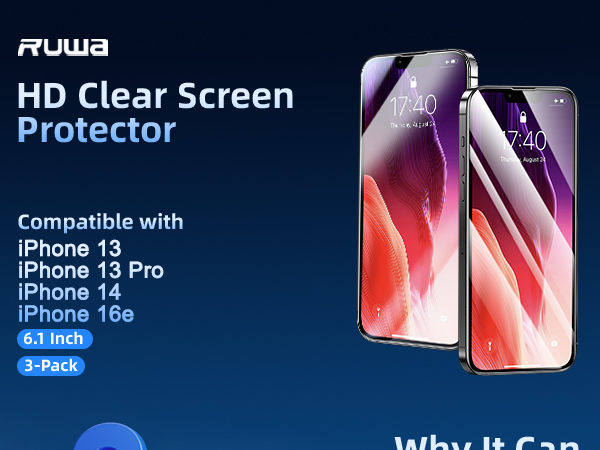 screen protector iphone 13 13pro 14 16e