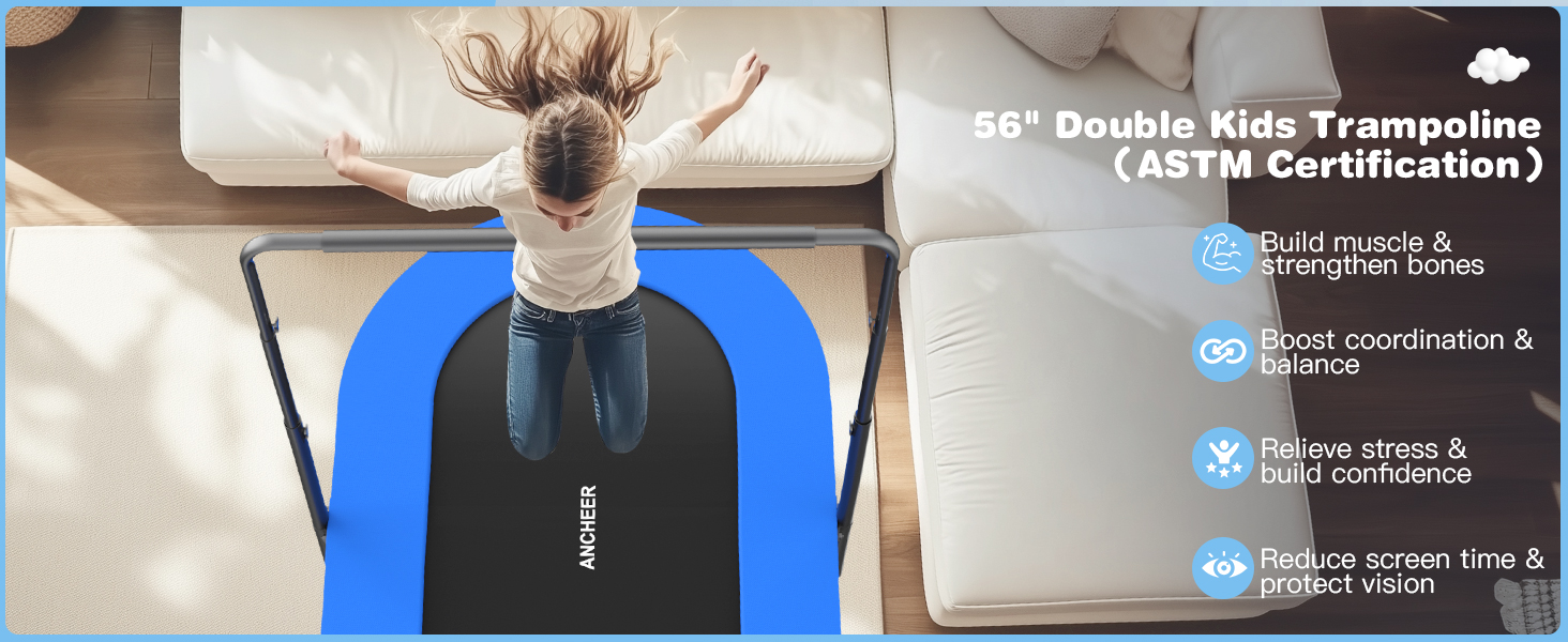 ANCHEER Kids Mini Trampoline