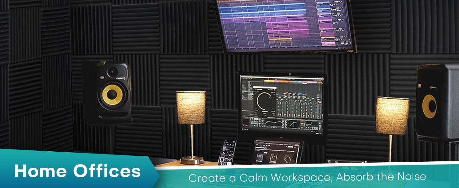 Sound proof foam panels for walls acoustic foam panels acoustic panels sound absorbing