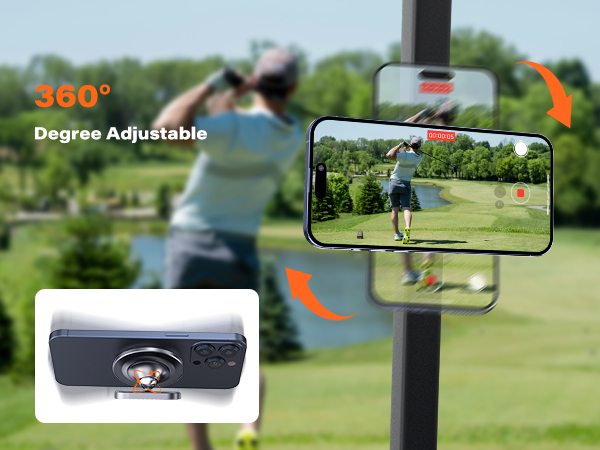Magnetic Golf Cart Phone Holder