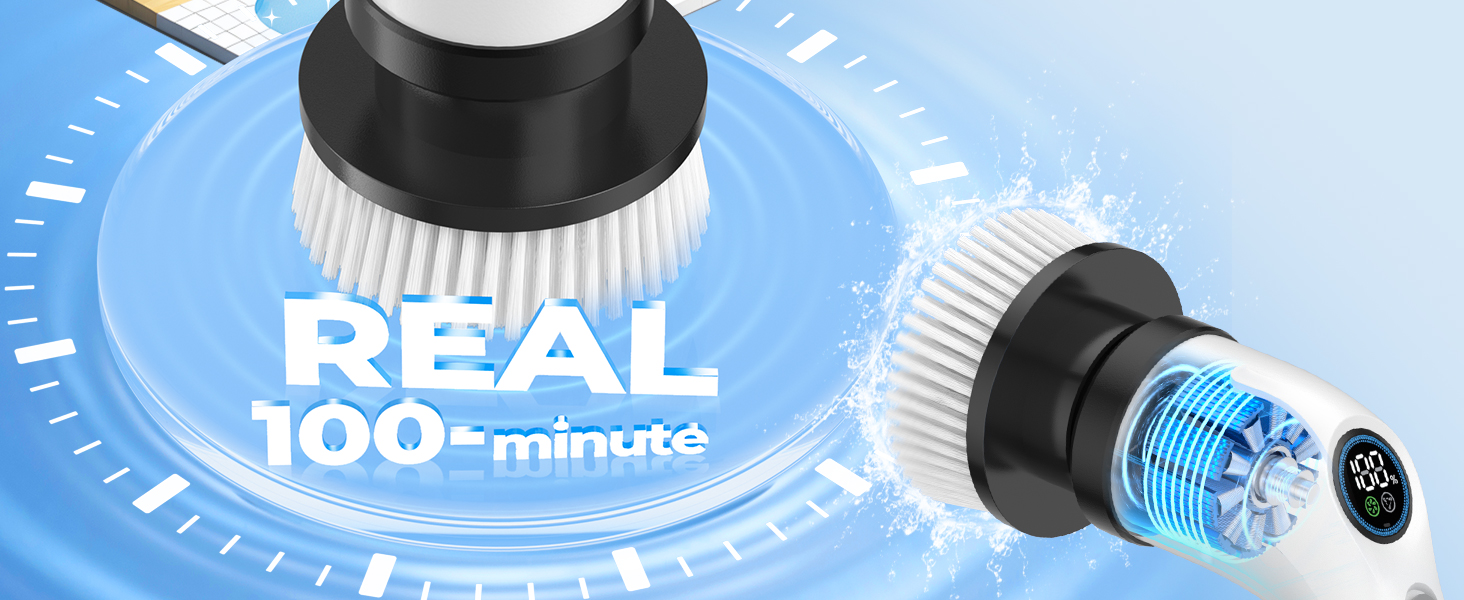 shower cleaner brush electric