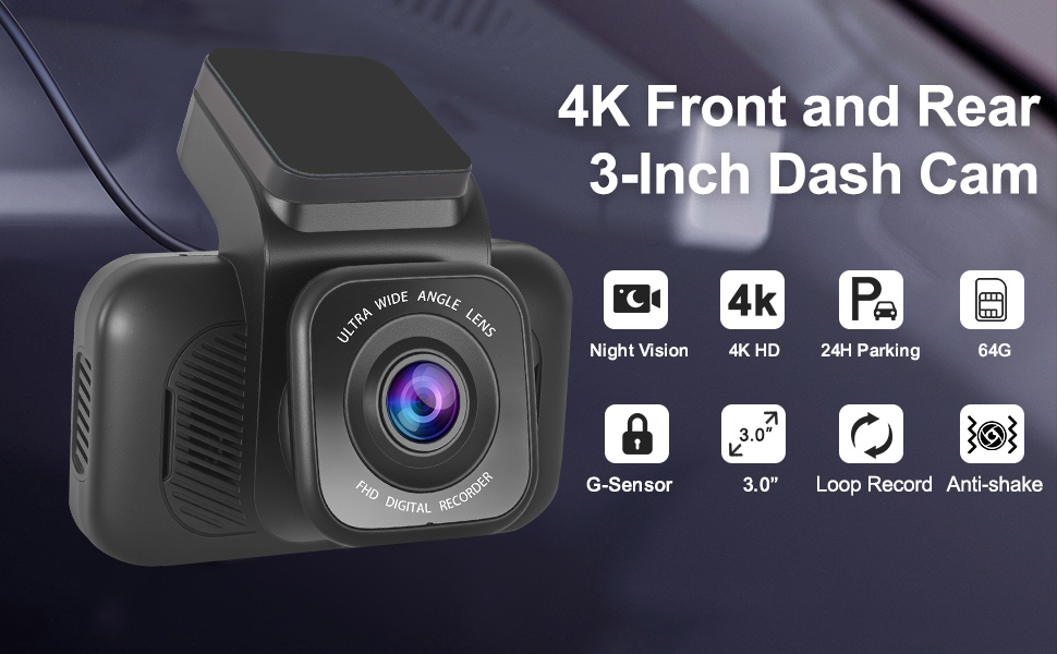 dash cam front and rear