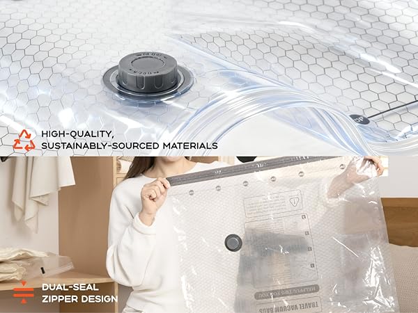 vacuum bag and pump