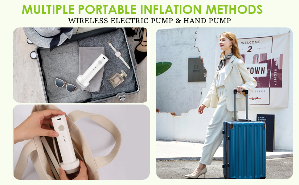 Vacbird Vacuum Bags for Travel with Rechargeable air Pump