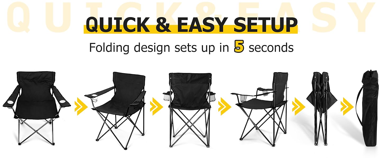 camping chair portable folding lawn camp chairs 2 pack heavy duty adults beach outdoor backpacking