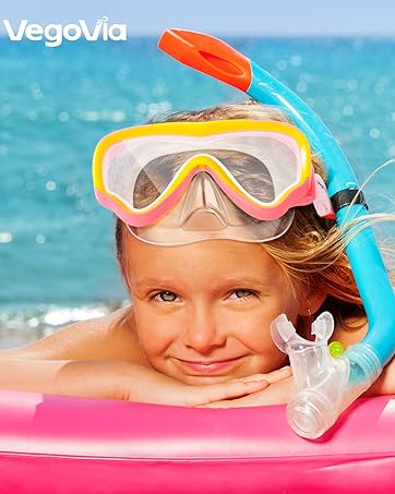 Kids Swim Goggles with Nose Cover