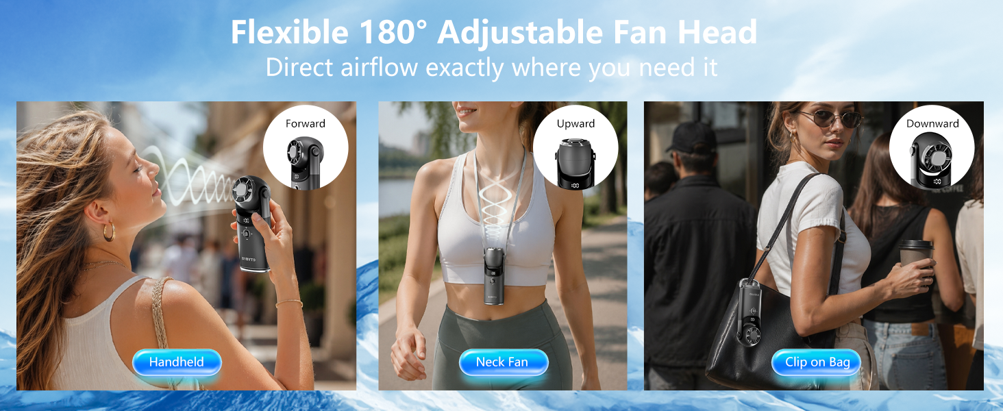 portable handheld fan