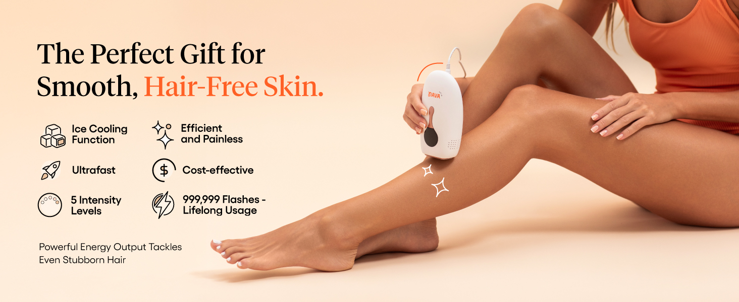 The perfect gift for smooth, hair-free skin. Ice-cooling and ultra-fast with 5 intensity levels.