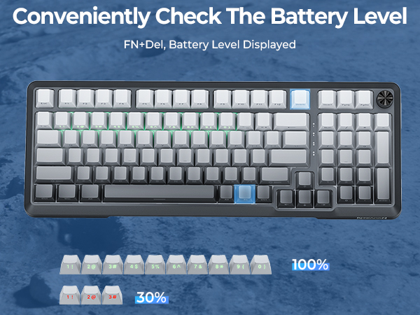 check the battery level