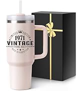 Insulated Water Bottle with Straw Handle Pink Spill Leak Proof Tumbler Cup Cute Smoothie Coffee M...