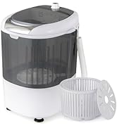 ARLIME Mini Washer and Dryer Combo, 5.5 Lbs Mini Laundry Washer, Semi-automatic Washer with Drain...