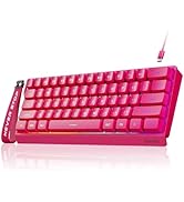 SEUNKWANG EWEADN F61 60% Gaming Keyboard Wired, RGB Backlit Membrane Keyboard with PBT Keycaps, C...