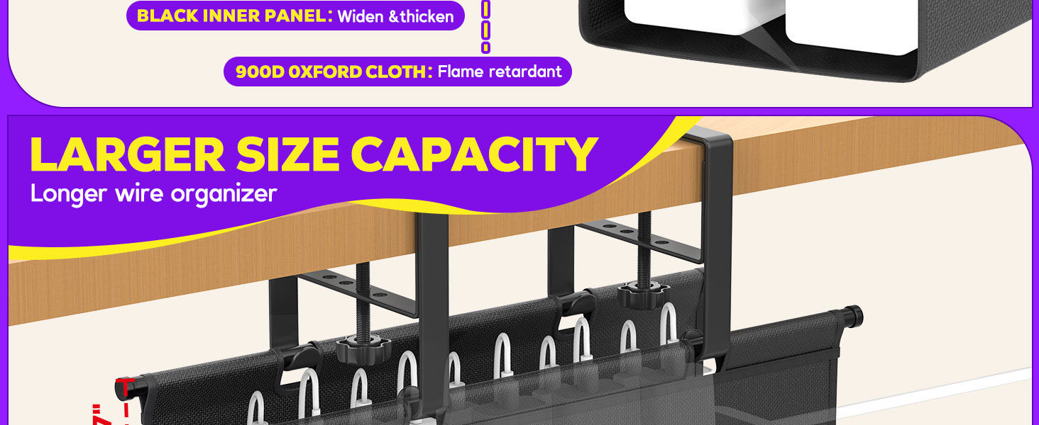 under desk cable tray