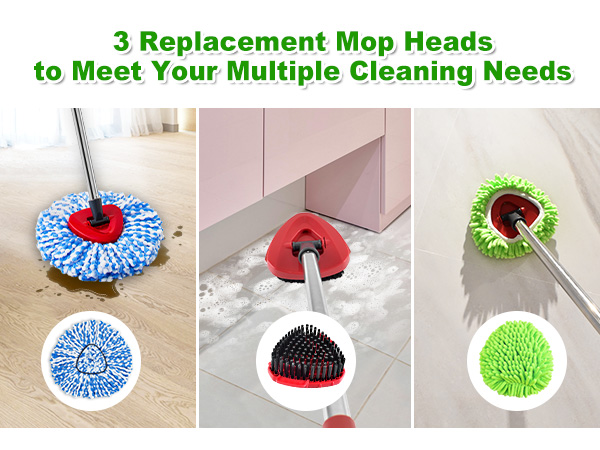 Mop Heads Replacements for O-Cedar Easywring RinseClean 2 Tank Spin Mop System