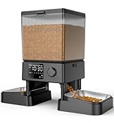 oneisall Automatic Cat Feeder for 2 Cats, 20 Cups/5L Automatic Cat Food Dispenser for Small Pets ...