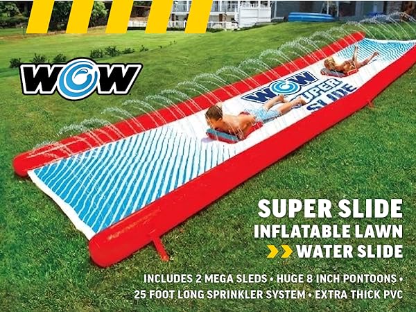 Super Slide Inflatable Lawn Water Slide