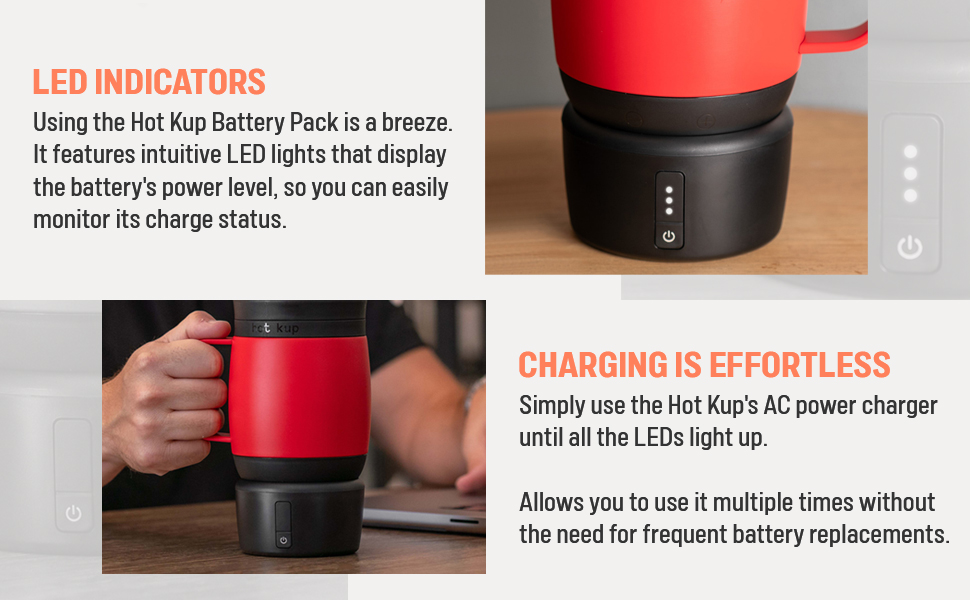 Stay in control with LED lights that display your battery&amp;#39;s power level.