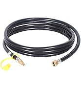 GasSaf 12FT RV Quick Connect Propane Hose for Camp Chef Stove and Portable Fire Pit Connection,3/...