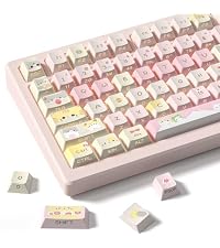 dagaladoo Double Shot PBT keycaps Set,Red/Black Topographic Keycaps | Shine Through Keyboard caps,Li...