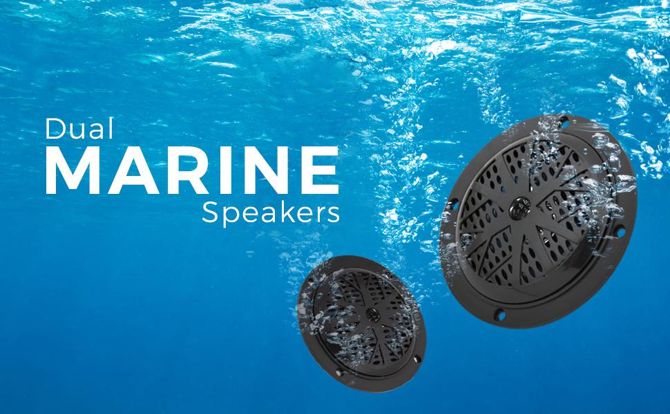 Marine speaker, Waterproof speaker, Dual speaker, Dual marine speakers, Pyle Speker