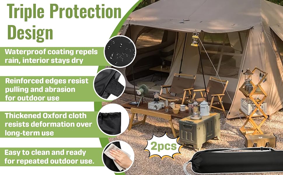 2 Pcs Large Camping Chair Replacement Bags A+2