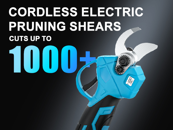 Cordless electric pruning shears