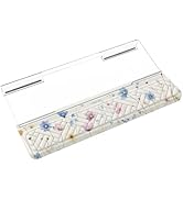 MOSISO Wrist Rest for Keyboard&amp;Keyboard Stand Set, Cosmos Flowers Ergonomic Wrist Rest Pad, Non-S...